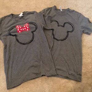 Couples Disney shirts! Set of 2